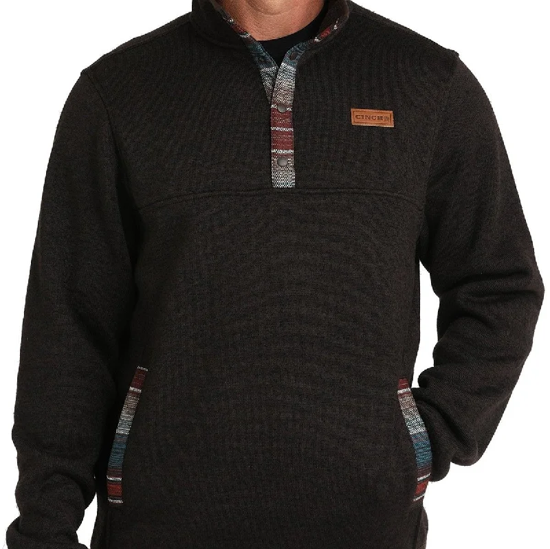 Shop the best fashion at unbeatable prices – Limited time only. Cinch Men's Logo Quarter Snap Pullover Sweater in Brown Shop the best fashion at unbeatable prices – Limited time only. Cinch Men's Logo Quarter Snap Pullover Sweater in Brown