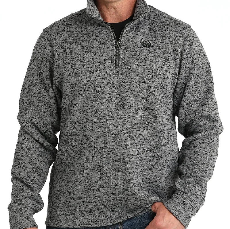 Save on trendy clothing for every season –Shoppers get exclusive deals. Cinch Men's Logo Quarter Zip Pullover Sweater in Grey Save on trendy clothing for every season –Shoppers get exclusive deals. Cinch Men's Logo Quarter Zip Pullover Sweater in Grey