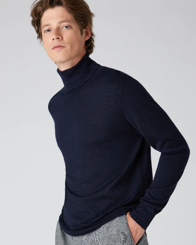 Massive markdowns on clothing items you love – Hurry before they’re gone! Men's Pimlico Fine Gauge Cashmere Turtle Neck Sweater Navy Blue Massive markdowns on clothing items you love – Hurry before they’re gone! Men's Pimlico Fine Gauge Cashmere Turtle Neck Sweater Navy Blue