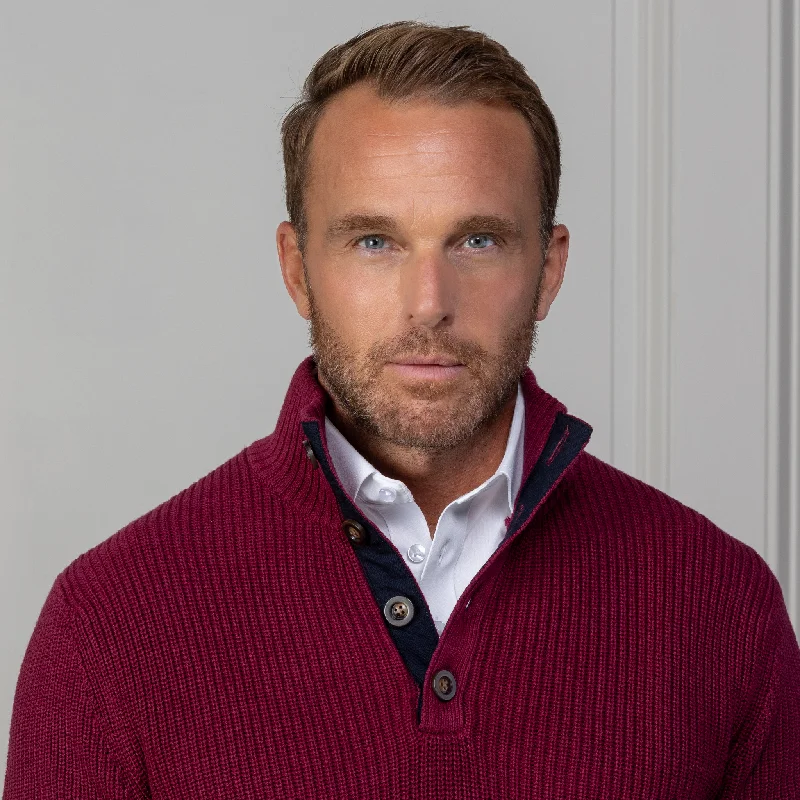 Shop clothing essentials at a fraction of the price – Kennebunkport Burgundy Cotton Sweater Shop clothing essentials at a fraction of the price – Kennebunkport Burgundy Cotton Sweater