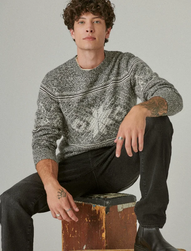 Special offer: Save on everyday clothing essentials – Shop now! Lucky Brand Men's Intarsia Crew Neck Sweater Special offer: Save on everyday clothing essentials – Shop now! Lucky Brand Men's Intarsia Crew Neck Sweater