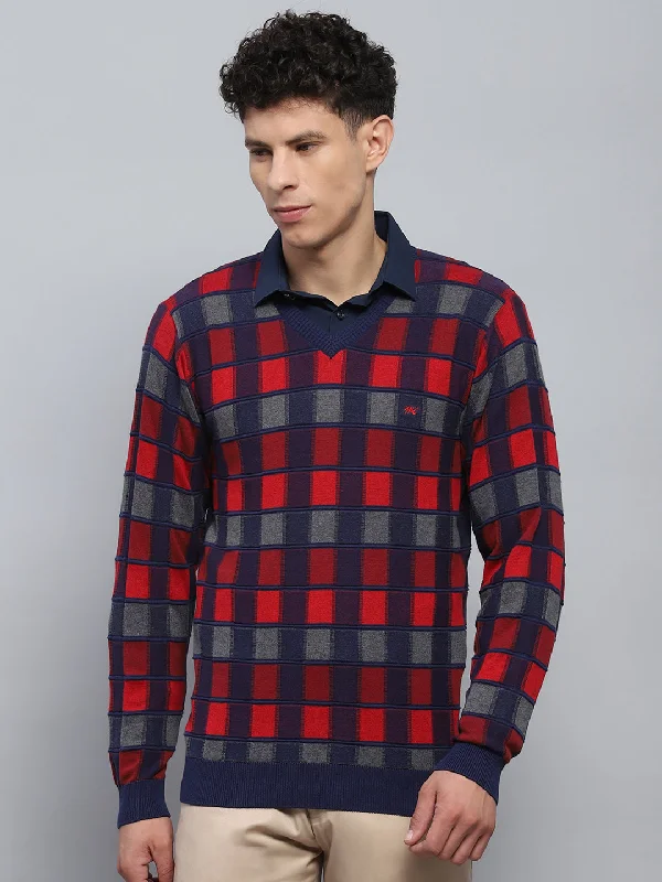 Shop men’s clothing now and enjoy amazing savings. Men Blue Check V Neck Full Sleeve Pullover Shop men’s clothing now and enjoy amazing savings. Men Blue Check V Neck Full Sleeve Pullover