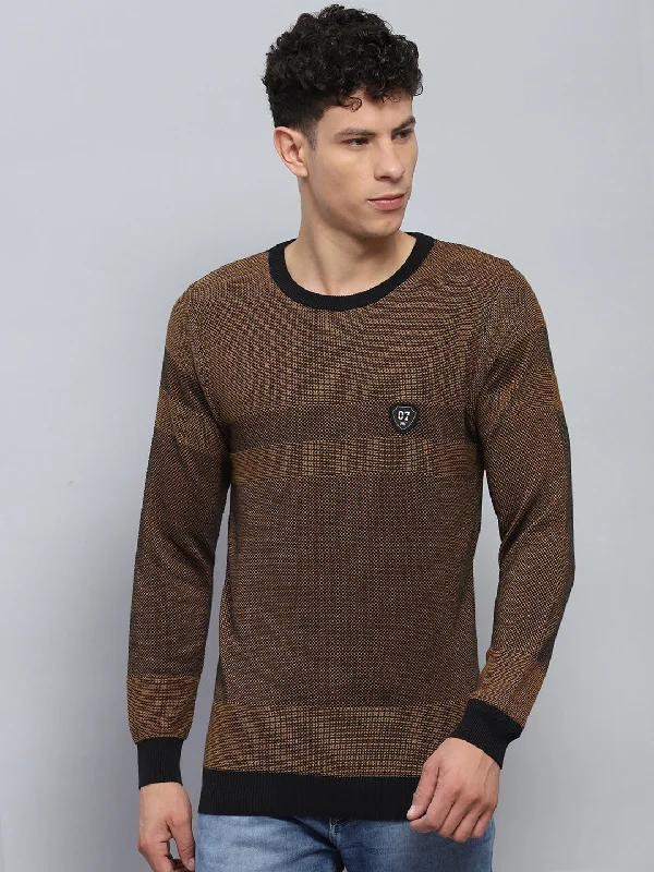 Get 25% off select men’s clothing when you shop online! Men Brown Self Design Round Neck Full Sleeve Pullover Get 25% off select men’s clothing when you shop online! Men Brown Self Design Round Neck Full Sleeve Pullover