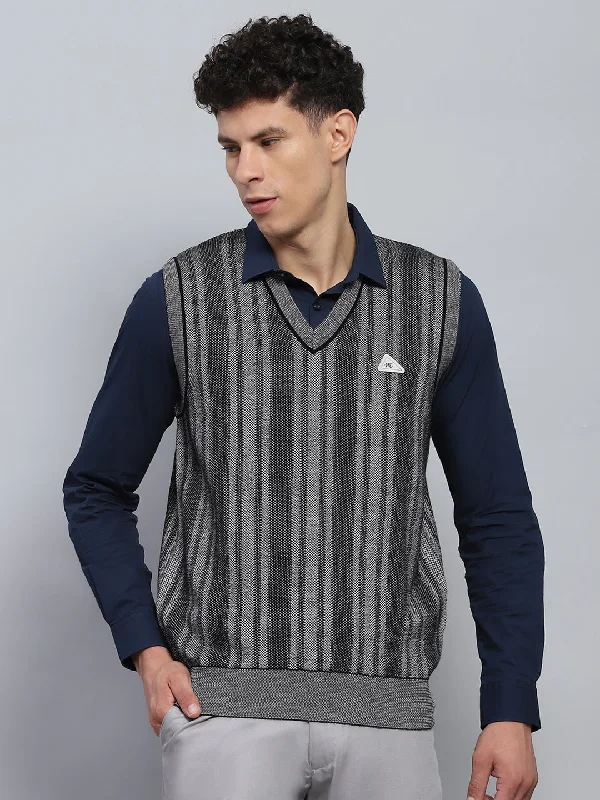Shop our exclusive men’s fashion deals – limited time only! Men Grey Self Design V Neck Sleeveless Sweater Shop our exclusive men’s fashion deals – limited time only! Men Grey Self Design V Neck Sleeveless Sweater