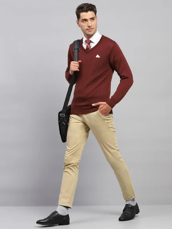 Shop online now for exclusive savings on men’s clothing. Men Maroon Solid V Neck Full Sleeve Pullover Shop online now for exclusive savings on men’s clothing. Men Maroon Solid V Neck Full Sleeve Pullover