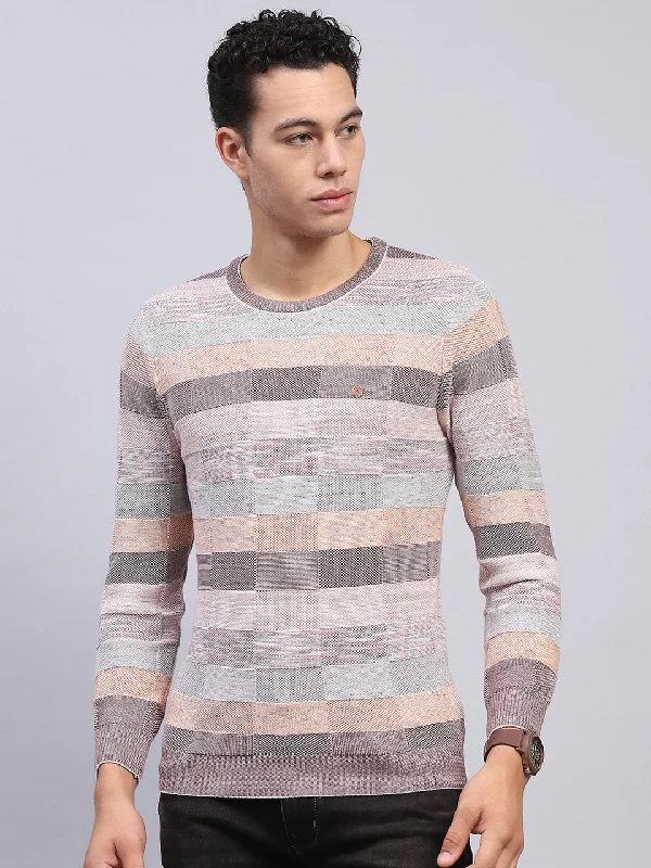 Final clearance: Men’s clothing items up to 70% off! Men Multicolor Stripe Round Neck Full Sleeve Pullover Final clearance: Men’s clothing items up to 70% off! Men Multicolor Stripe Round Neck Full Sleeve Pullover