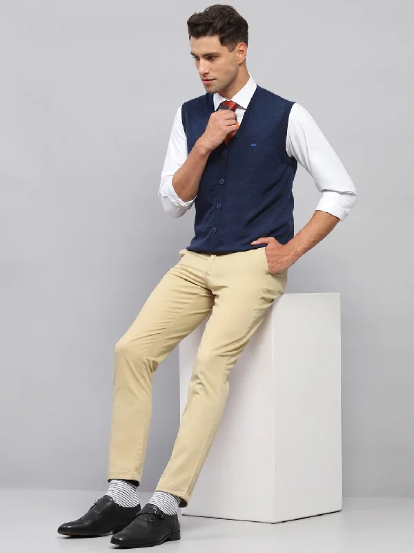 Shop fashion favorites at discounted prices – Limited time offer. Men Navy Blue Solid V Neck Sleeveless Cardigan Shop fashion favorites at discounted prices – Limited time offer. Men Navy Blue Solid V Neck Sleeveless Cardigan