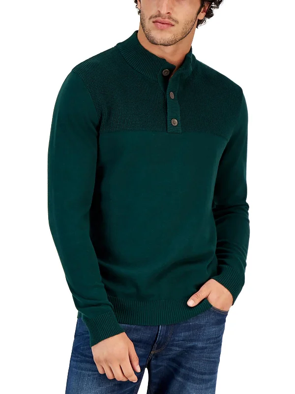 Shop affordable clothing for men – Up to 60% off! Mens Mock Neck Henley Pullover Sweater Shop affordable clothing for men – Up to 60% off! Mens Mock Neck Henley Pullover Sweater