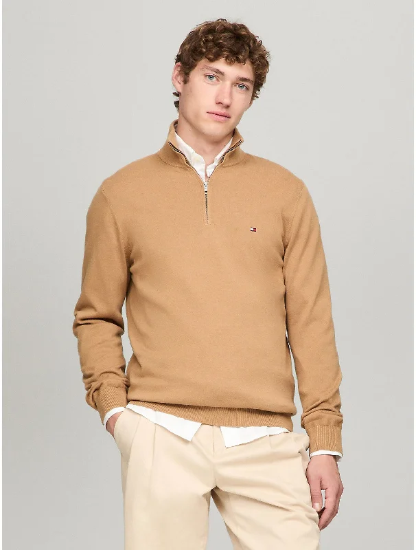 Upgrade your wardrobe with stylish clothing at discounted prices. Tommy Hilfiger Men's Flag Logo Quarter-Zip Sweater Upgrade your wardrobe with stylish clothing at discounted prices. Tommy Hilfiger Men's Flag Logo Quarter-Zip Sweater