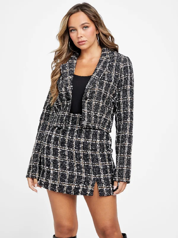 Doria Tweed Crop Blazer