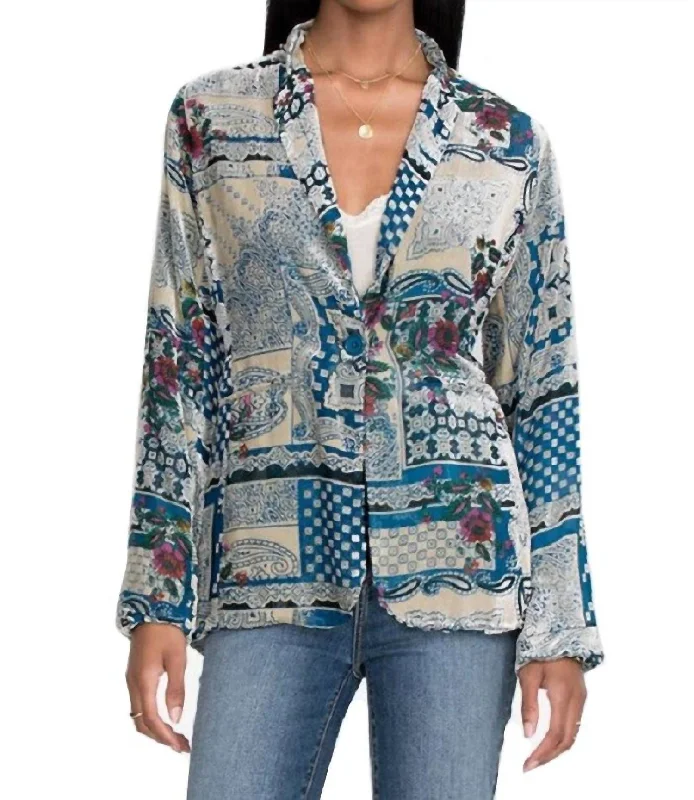 Macy Blazer In Multi