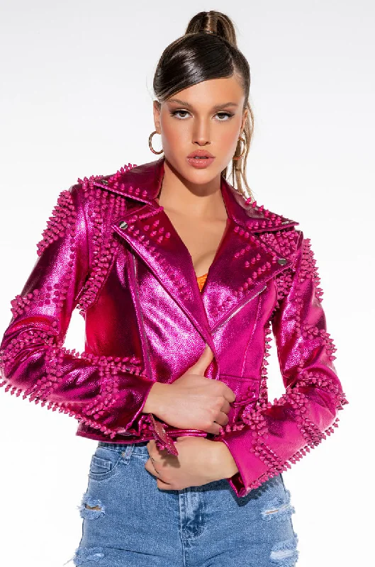 FUTURE NOSTALGIA PINK METALLIC MOTO