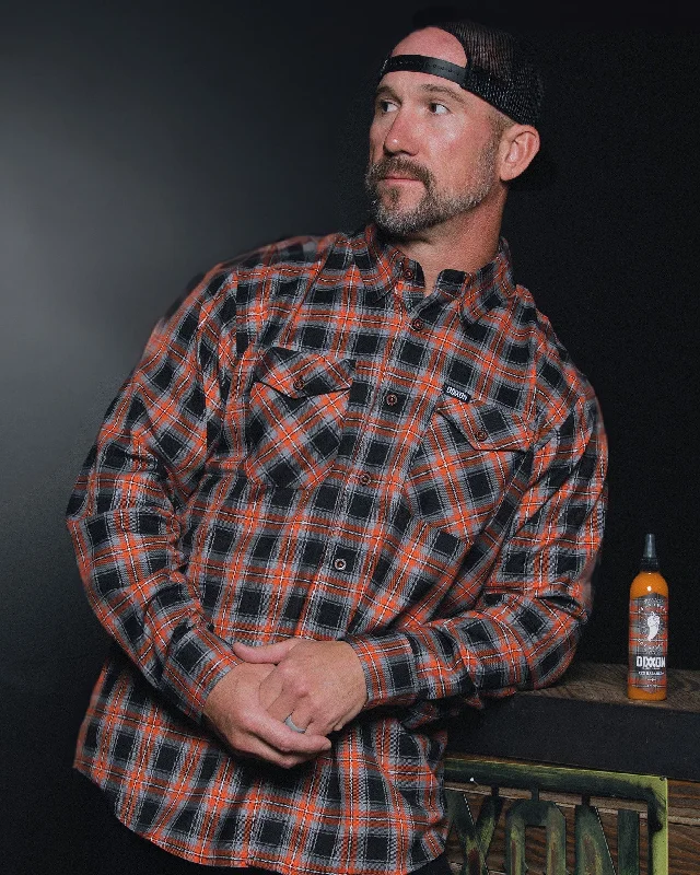 Flash discounts on men’s clothing – Don’t miss out!  Heartbeat Hot Sauce Flannel