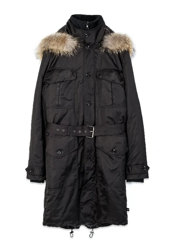 Save on men’s formal wear – perfect for your next event! Konus Men's Long Duck Down Hooded Parka with Fur In Black Save on men’s formal wear – perfect for your next event! Konus Men's Long Duck Down Hooded Parka with Fur In Black