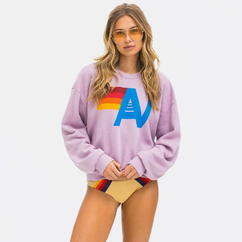 Logo Relaxed Crew Sweatshirt (Mauve)