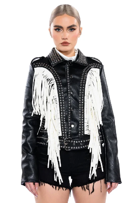 LOLLA FRINGE MOTO JACKET