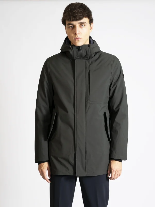 Seasonal sale  Parka in Eco Piuma Verde
