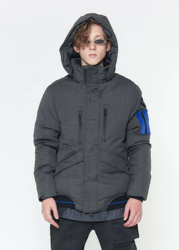 Take advantage of our men’s fashion sale – it’s your time to save! Men's Duck Down Parka With Detachable Hood in Charcoal Take advantage of our men’s fashion sale – it’s your time to save! Men's Duck Down Parka With Detachable Hood in Charcoal