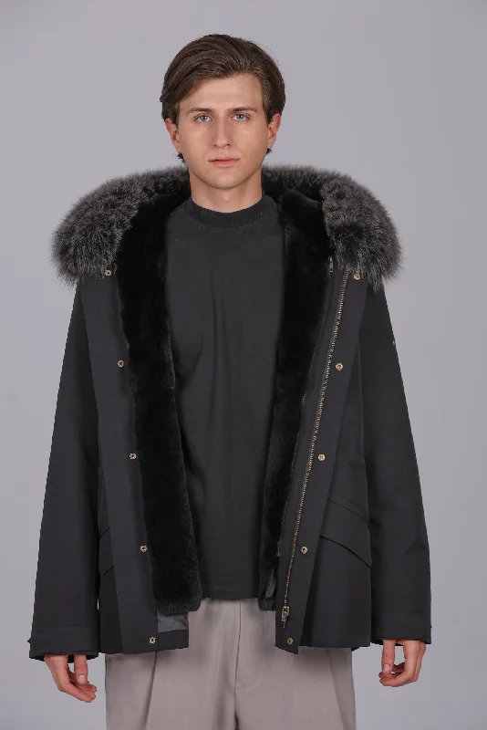 Shop the best clothing sales of the year! Parka corto in misto cotone impermeabile volpe e rex rabbit Shop the best clothing sales of the year! Parka corto in misto cotone impermeabile volpe e rex rabbit
