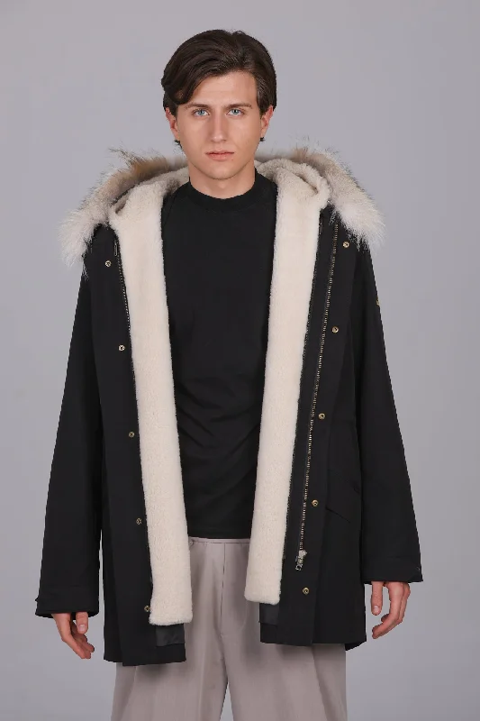 Shop now for affordable fashion – Enjoy free shipping on clothing orders. Parka Lungo in misto cotone impermeabile Coyote e shearling Shop now for affordable fashion – Enjoy free shipping on clothing orders. Parka Lungo in misto cotone impermeabile Coyote e shearling