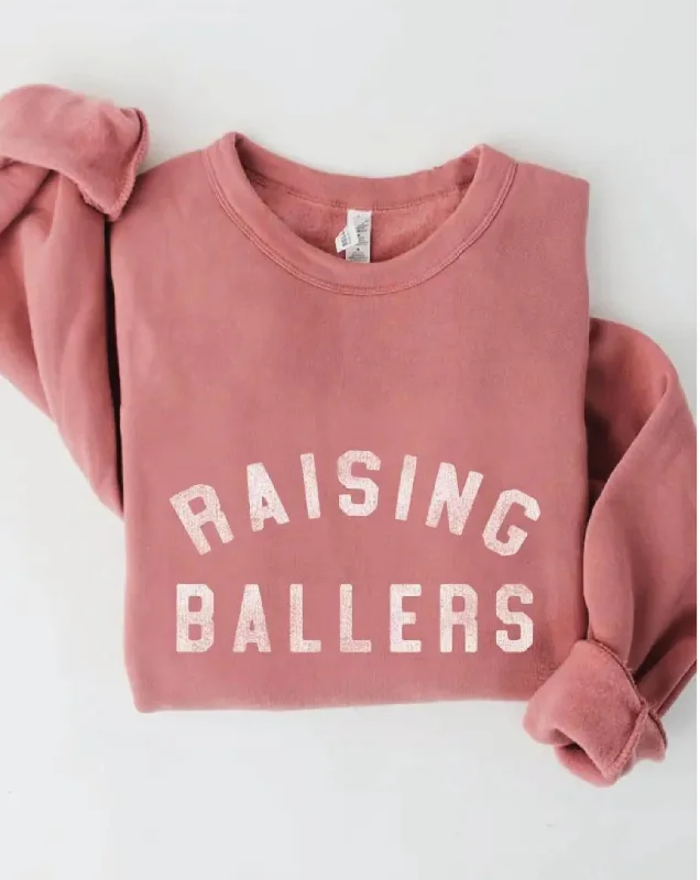 Women's Raising Ballers Graphic Sweatshirt In Mauve