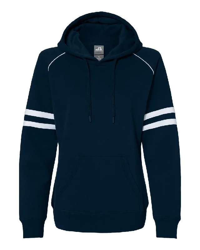 Women's Varsity Fleece Piped Hooded Sweatshirt