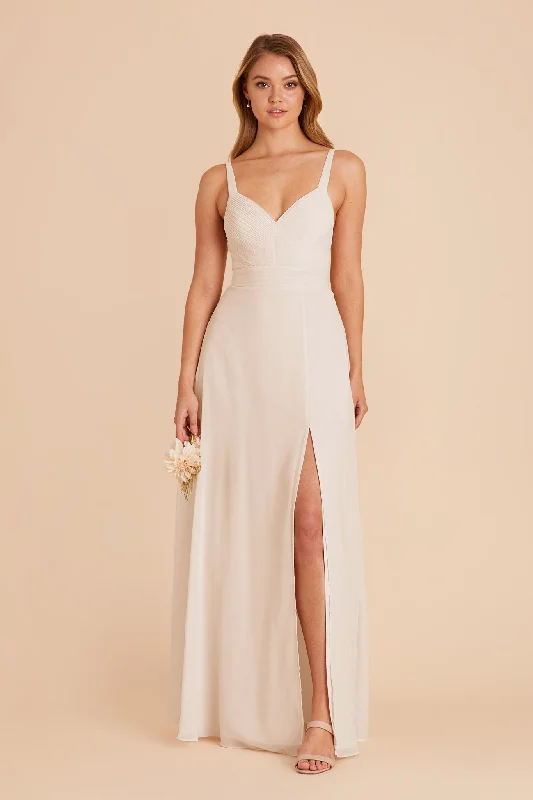 Deborah Chiffon Dress - Champagne