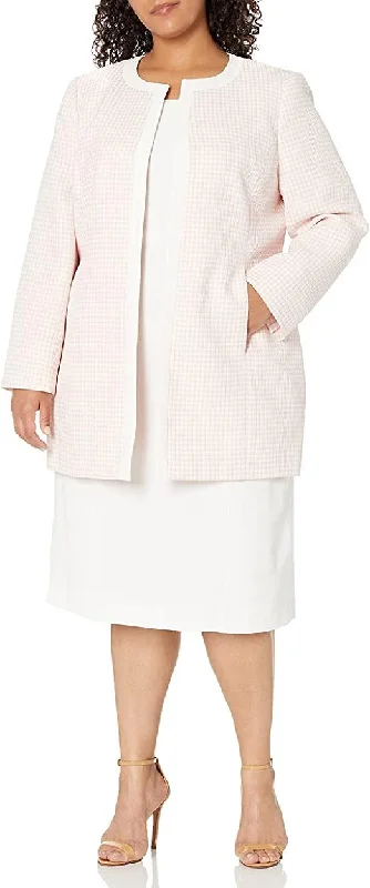 Le Suit Short Sleeveless Plus Size Jacket Dress