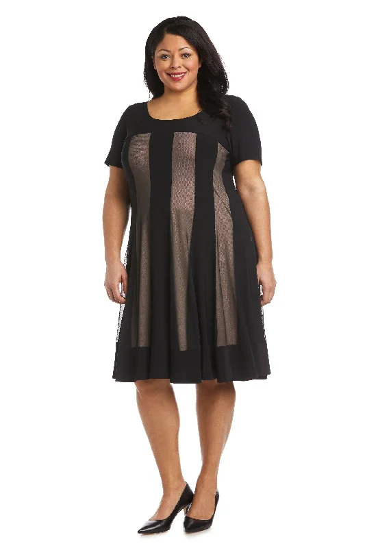 R&M Richards 7759W Short Plus Size Cocktail Dress