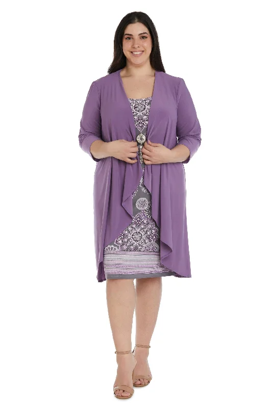 R&M Richards 9257W Short Plus Size Jacket Dress