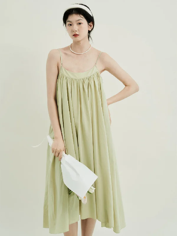 Fashion pieces that complement every woman’s style Chowxiaodou Adjustable Style Flared Hem Tencel Camisole Dress Fashion pieces that complement every woman’s style Chowxiaodou Adjustable Style Flared Hem Tencel Camisole Dress