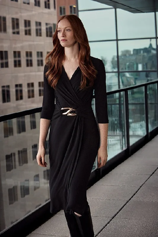 Get noticed with eye-catching women’s fashion   Joseph Ribkoff Draped Sheath Dress