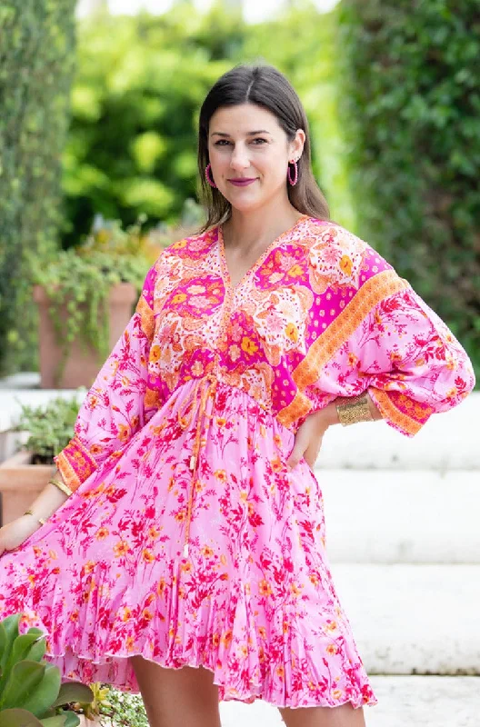 Feminine silhouettes for the modern woman   Paloma Dress / Hot Pink