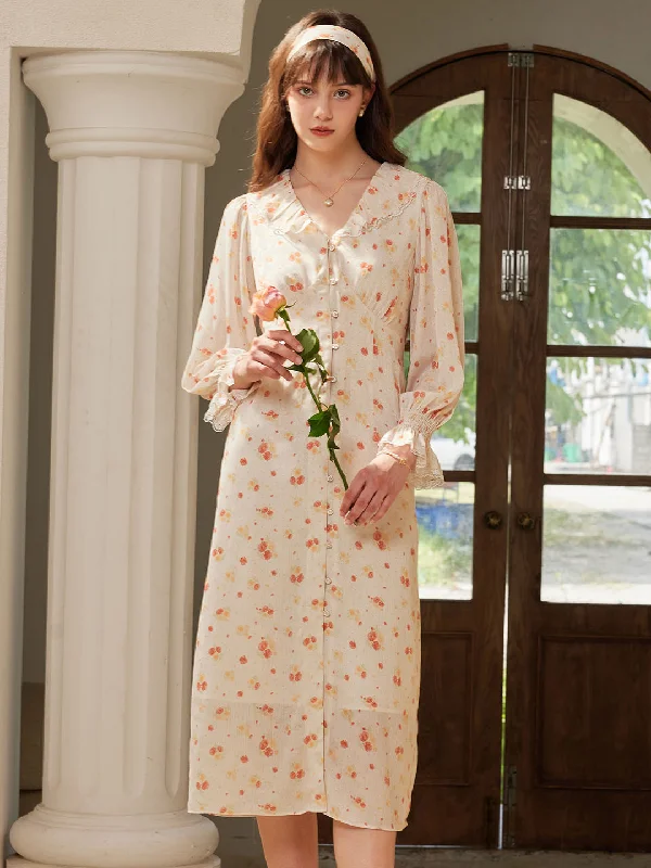 Curated collections for modern, fashionable women Elia Elegant V Neck Lace Panel Floral Print Dress Curated collections for modern, fashionable women Elia Elegant V Neck Lace Panel Floral Print Dress