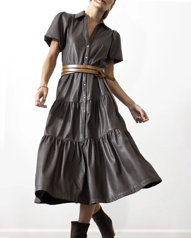 Statement pieces for the confident woman   The Havana Vegan Leather Dress