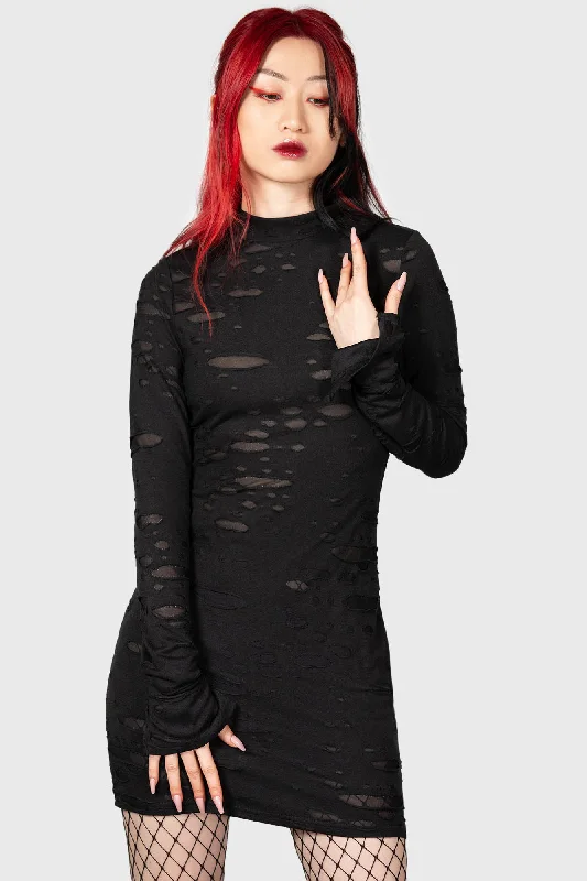 Versatile fashion for every type of woman   Sinners Glimmer Long Sleeve Dress