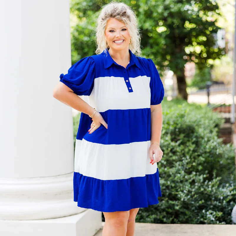Essential women’s clothing for every season   We Are The Champions Dress, Royal Blue