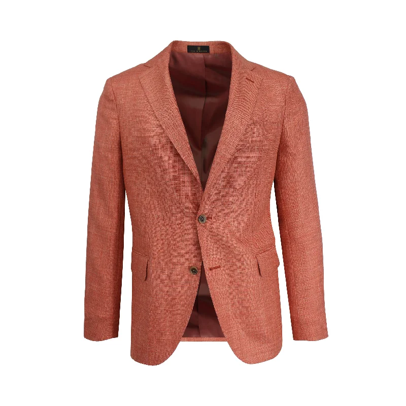 Flash sale on trendy clothing – Limited time offers available online. Orange Melange Basket Weave Sport Coat Flash sale on trendy clothing – Limited time offers available online. Orange Melange Basket Weave Sport Coat