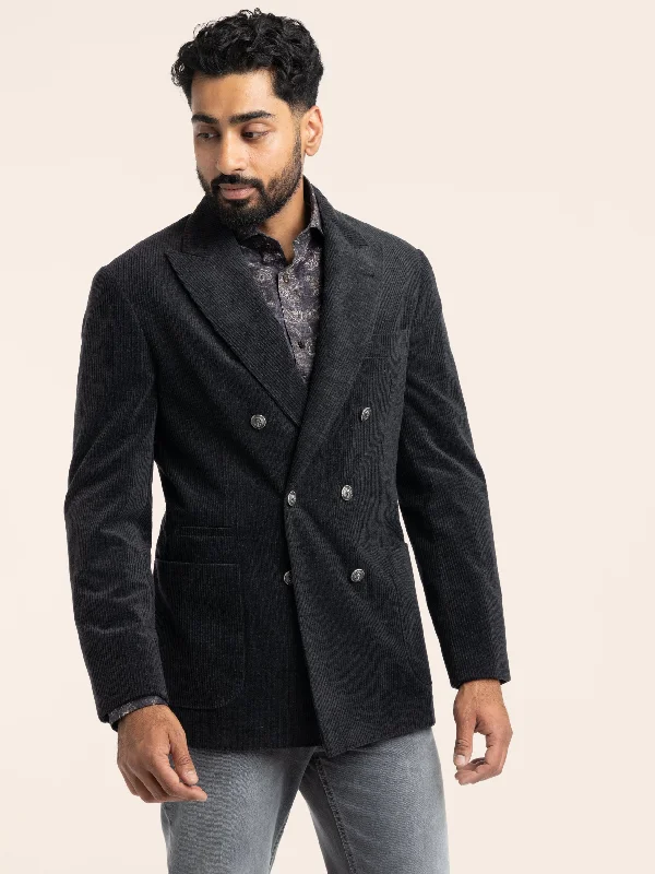 Shop exclusive offers on men’sapparel   Anthracite Grey Corduroy Sport Jacket