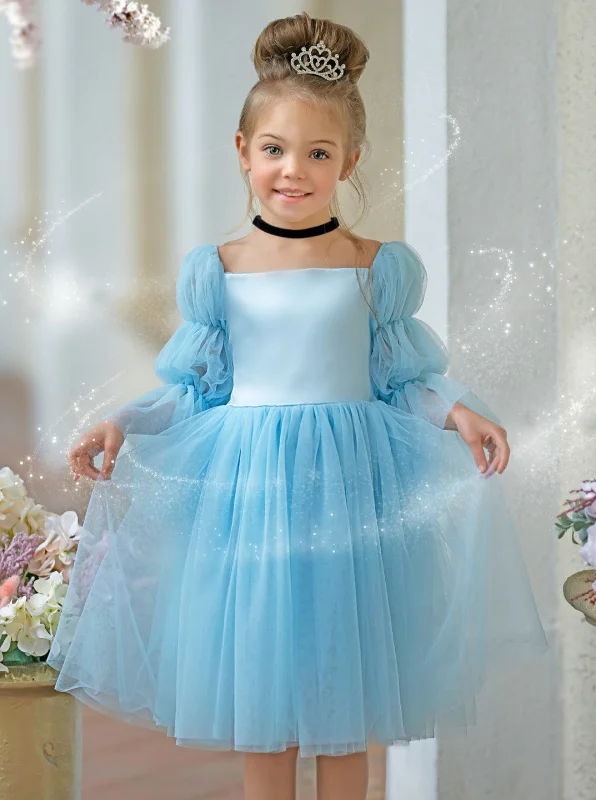 Here To Impress Storybook Princess Inspired Statement Sleeve Tulle Dress