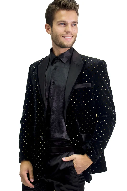 Upgrade your wardrobe with stylish men's apparel – now on sale! Barabas Friday Night Slim Fit Blazer BL3020 Black/Gold Upgrade your wardrobe with stylish men's apparel – now on sale! Barabas Friday Night Slim Fit Blazer BL3020 Black/Gold