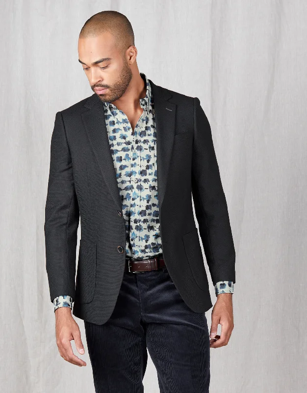 Save big on all types of clothing – Shop the sale now!  Batten Black Textured Blazer