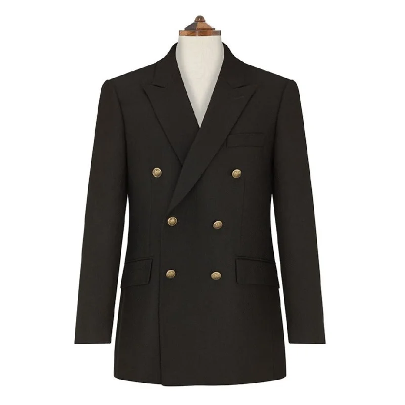 Shop new arrivals in clothing and save –  Baylen Black Basketweave Wool Jacket