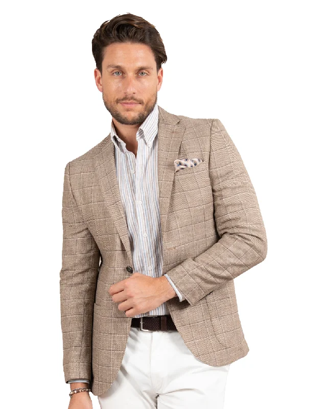 Bundle and save: Shop men’s fashion and enjoy exclusive discounts. Beige Linen Blend Windowpane Check Jacket Bundle and save: Shop men’s fashion and enjoy exclusive discounts. Beige Linen Blend Windowpane Check Jacket