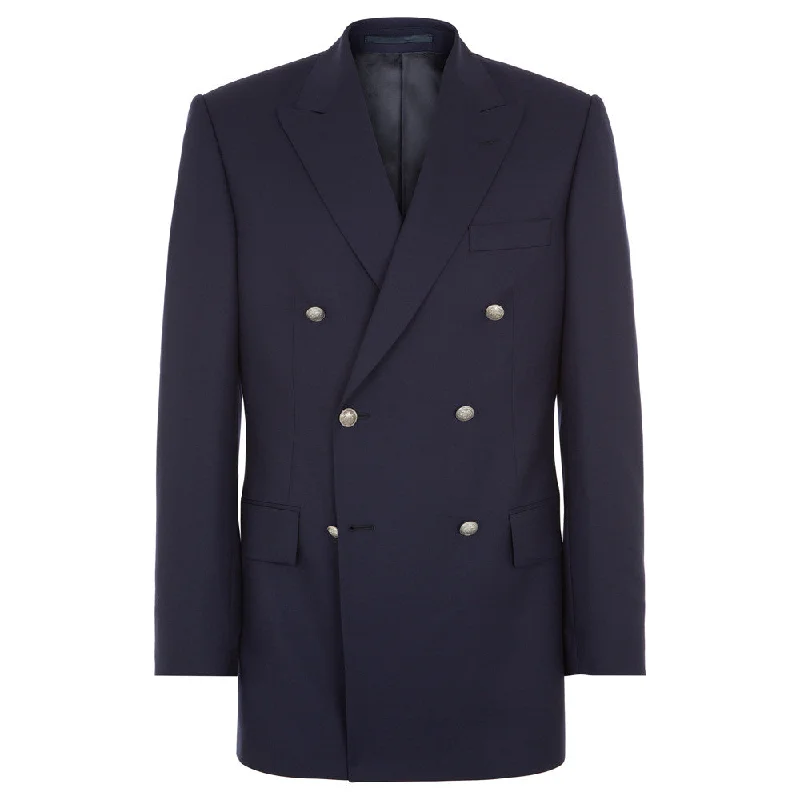 Seasonal sale  Belgrave Navy Double Breasted Wool Blazer