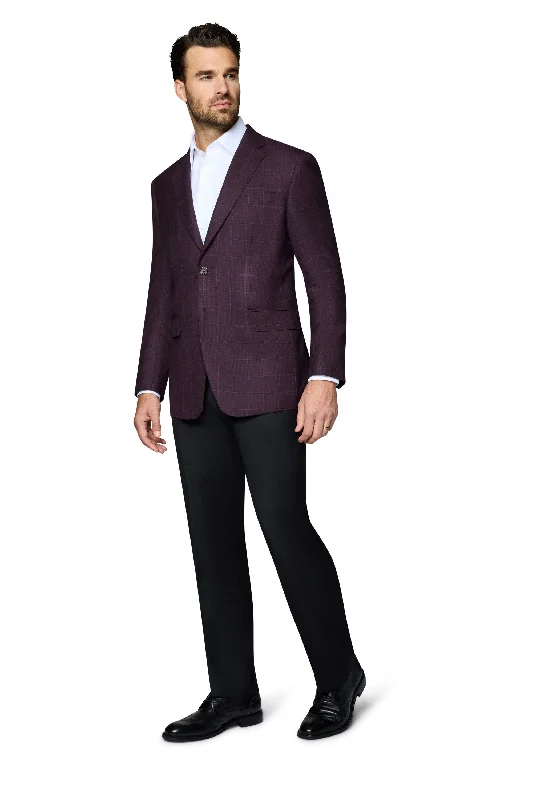 Shop affordable and stylish clothing – Limited-time discounts.  Berragamo Wool Sport Coat Modern Fit - Egg Plant
