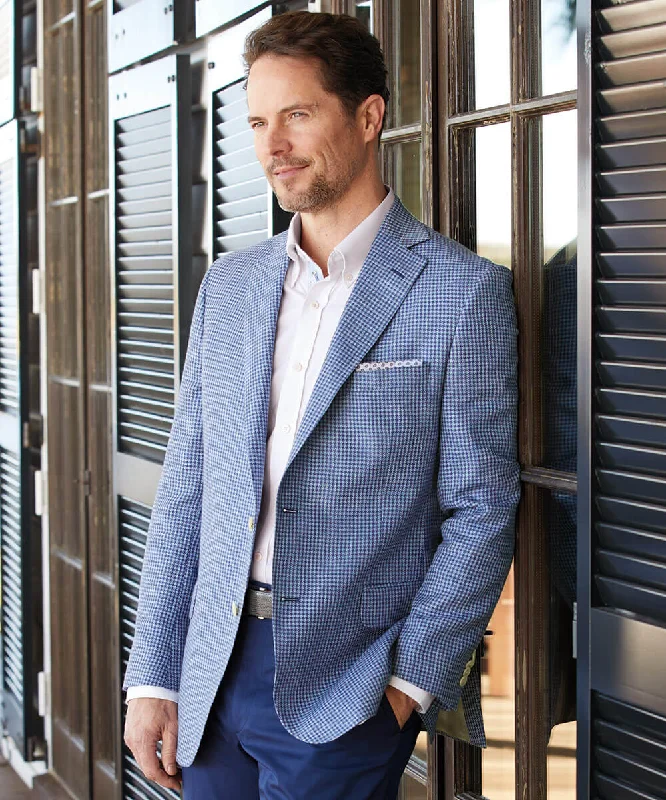 Shop the best clothing sale – Limited-time offer.  Ames Linen-Wool Houndstooth Sport Coat