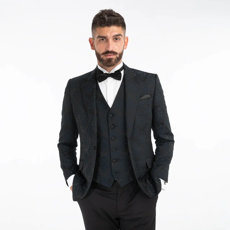 Don’t wait – Shop now for limited-time discounts on trendy clothing.  Black Brocade Jacket