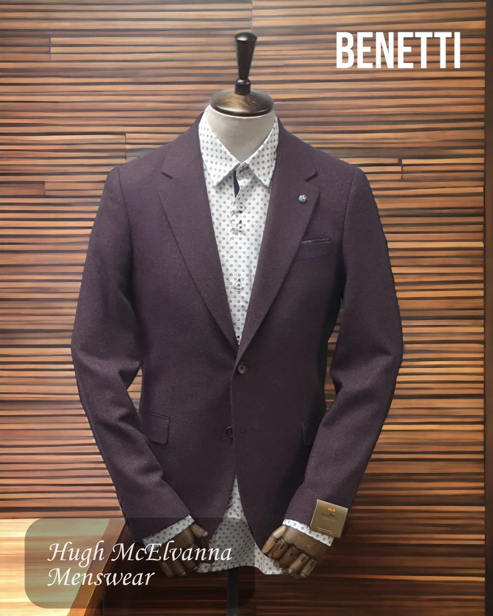 Shop the latest men's clothing trends at a fraction of the price. Blazer Jacket Men's FRANKIE Purple Suit blazer by Benetti Shop the latest men's clothing trends at a fraction of the price. Blazer Jacket Men's FRANKIE Purple Suit blazer by Benetti