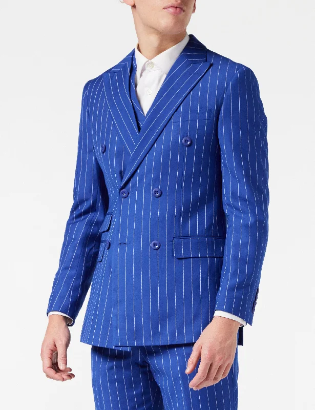 Shop now for fresh styles at discounted prices. BLUE DOUBLE BREASTED WIDE CHALK STRIPE JACKET Shop now for fresh styles at discounted prices. BLUE DOUBLE BREASTED WIDE CHALK STRIPE JACKET